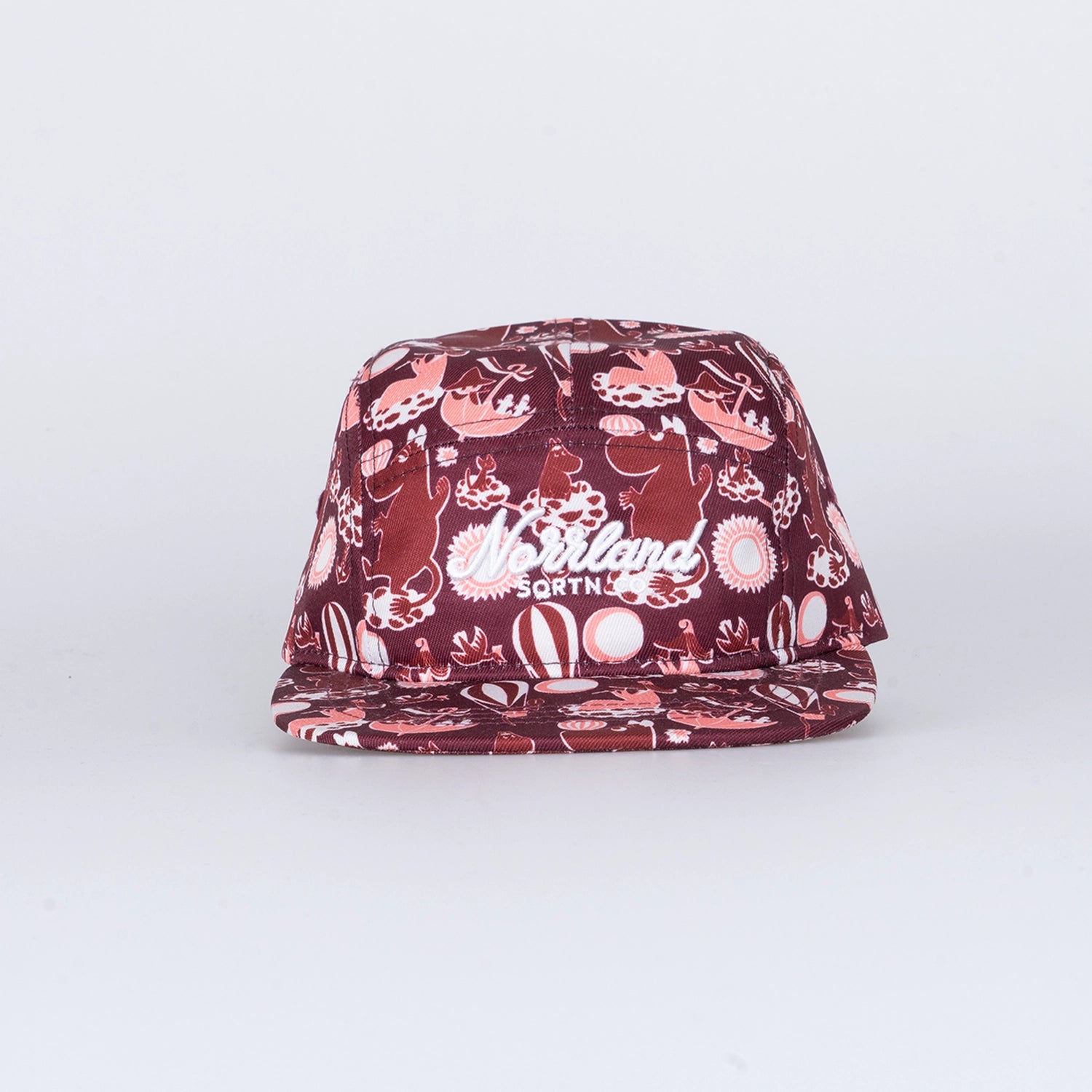 TGN SCRIPT KIDS 5-PANEL CAP - MOOMIN BURGUNDY