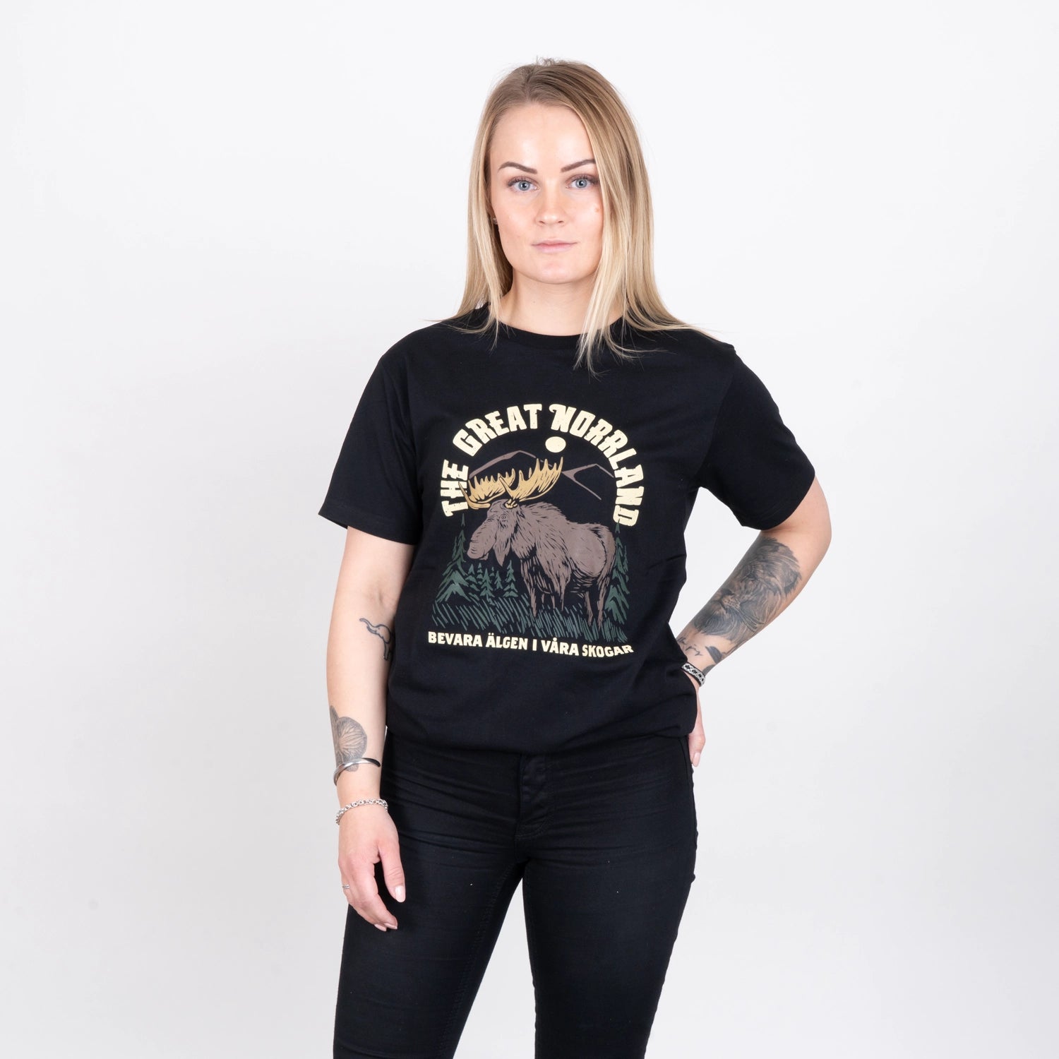 ÄLGEN T-SHIRT - BLACK