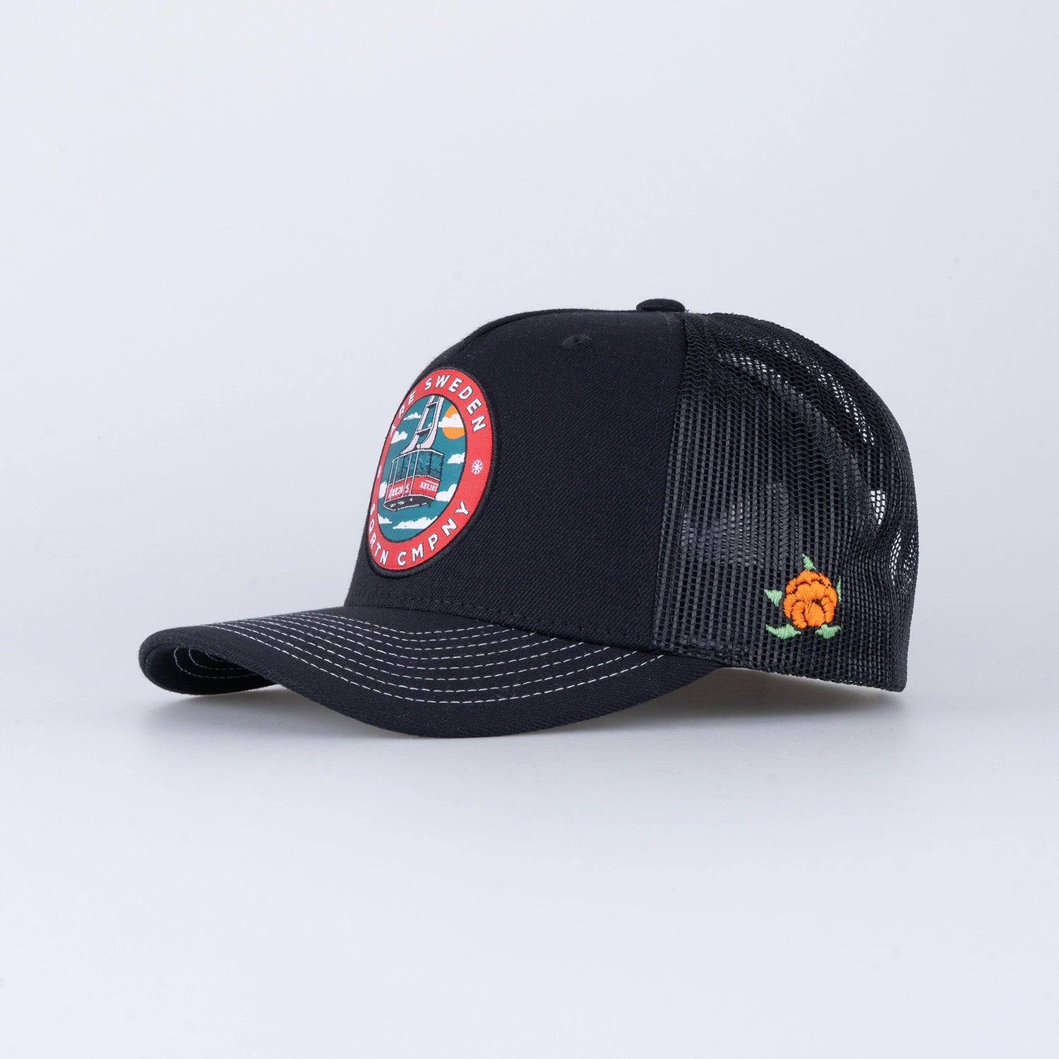 ÅRE TRUCKER CAP - HOOKED BLACK