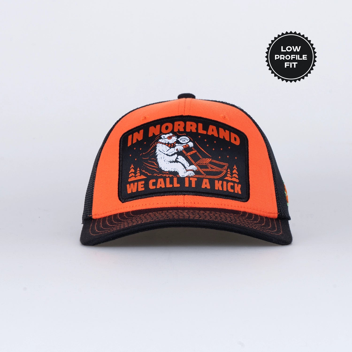 BEAR LOW TRUCKER CAP - BLACK