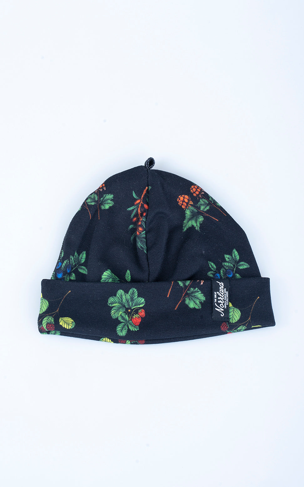 KIDS BERRY FOLD BEANIE - BLACK