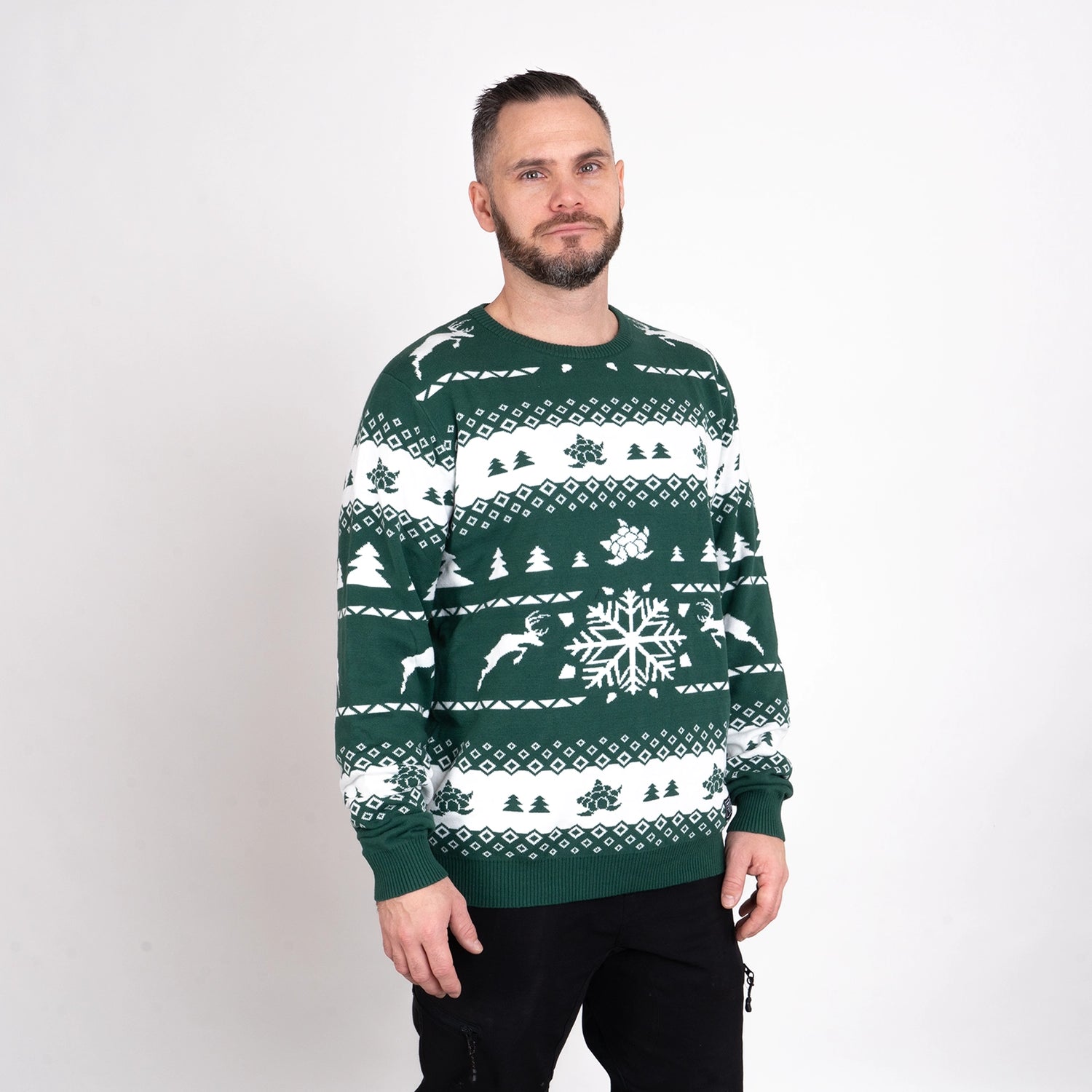 CB JUL KNITTED CREWNECK - HUNTER GREEN