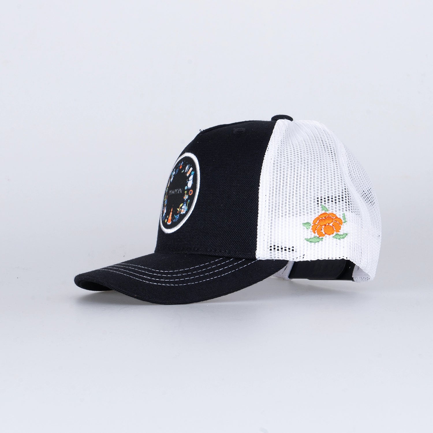 MOOMIN CIRCLE KIDS TRUCKER CAP - BLACK