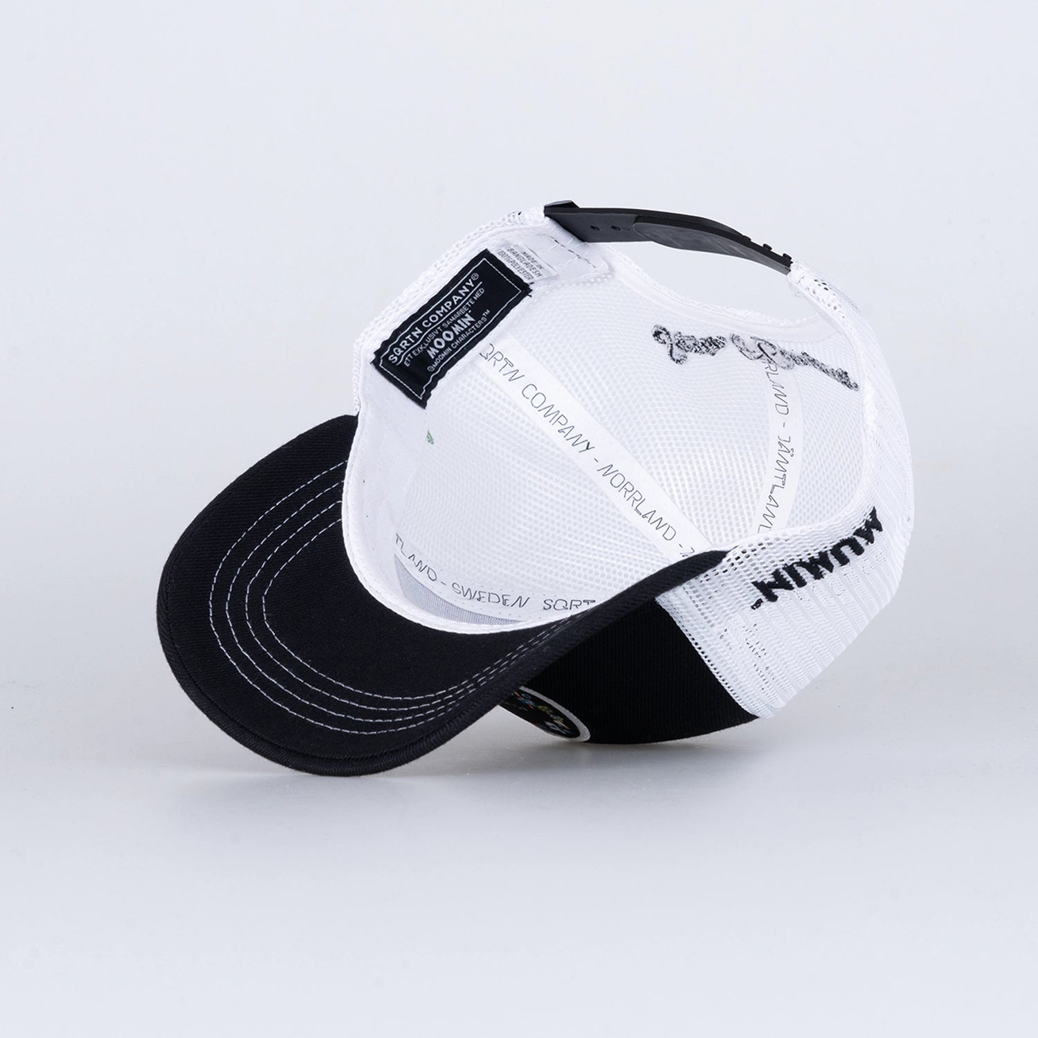 MOOMIN CIRCLE KIDS TRUCKER CAP - BLACK