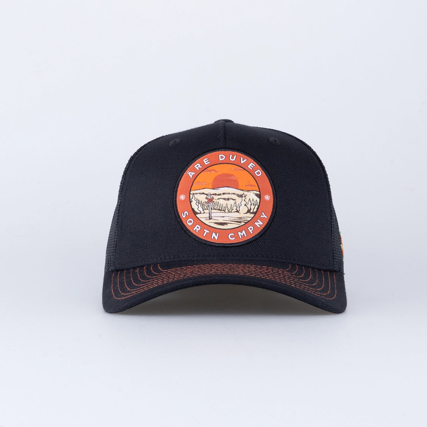 DUVED TRUCKER CAP - HOOKED BLACK