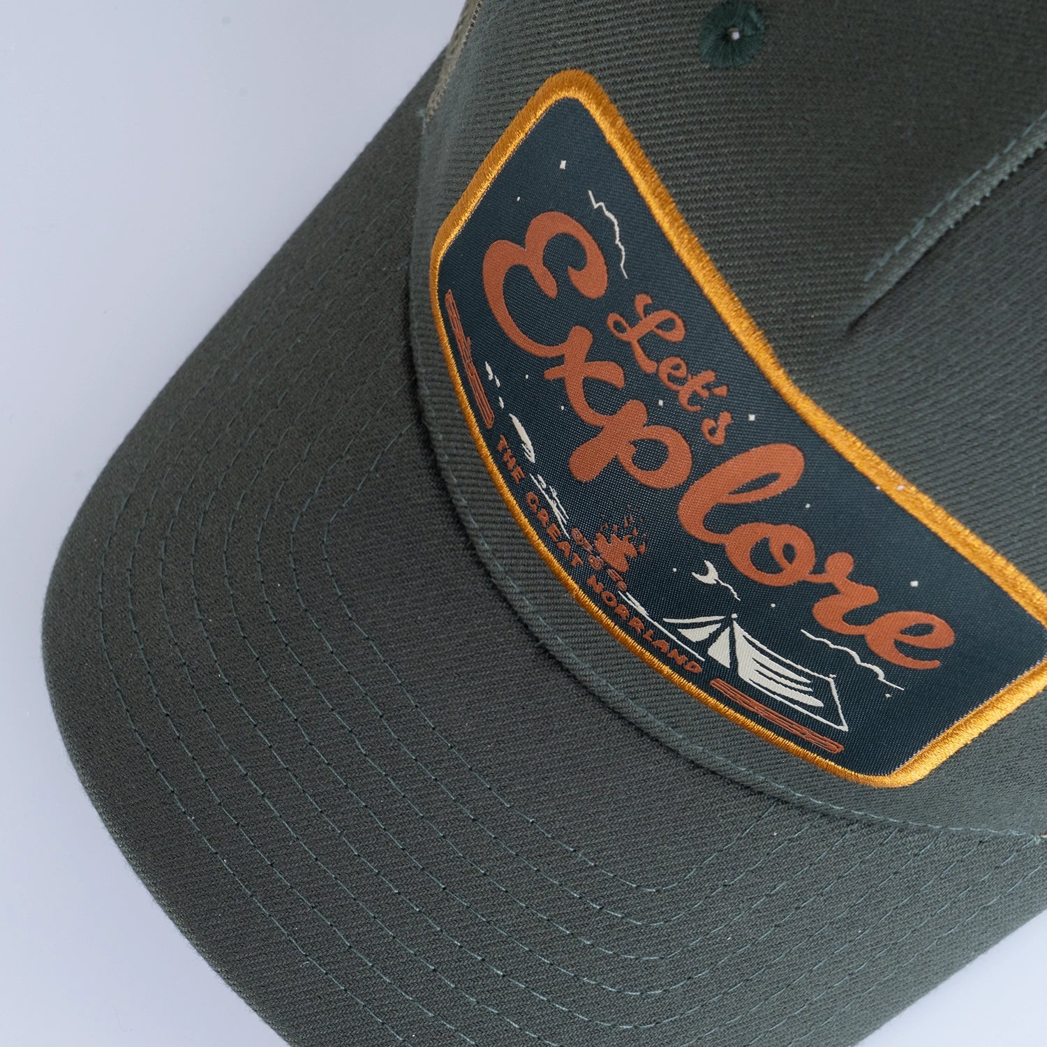 EXPLORE JUNIOR TRUCKER KEPS - OLIVE