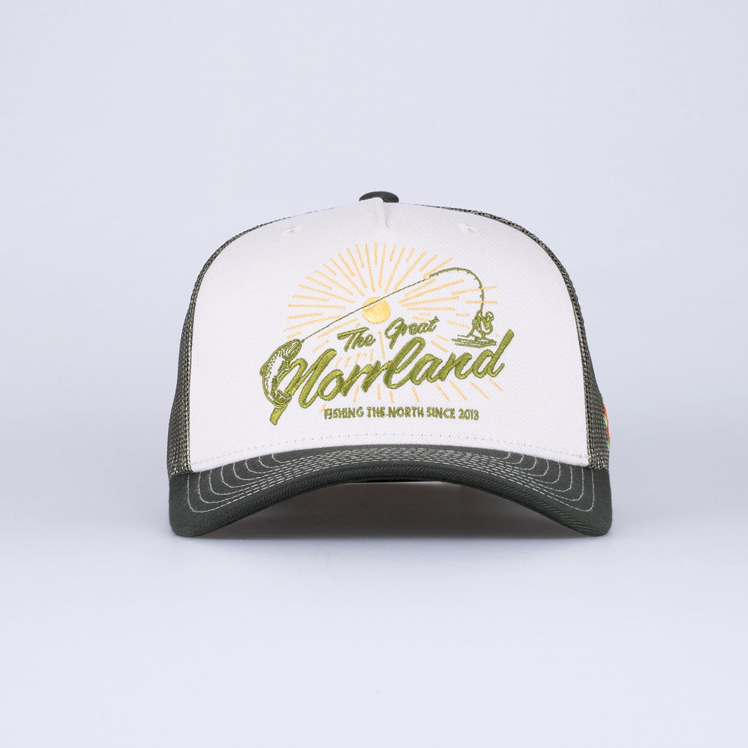 FISH ON TRUCKER KEPS - IVORY