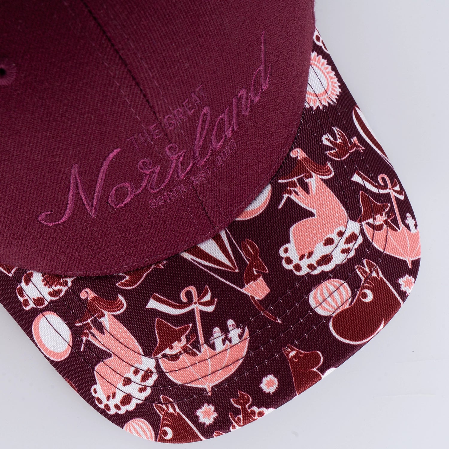 GREAT NORRLAND KIDS CAP - HOOKED MOOMIN BURGUNDY
