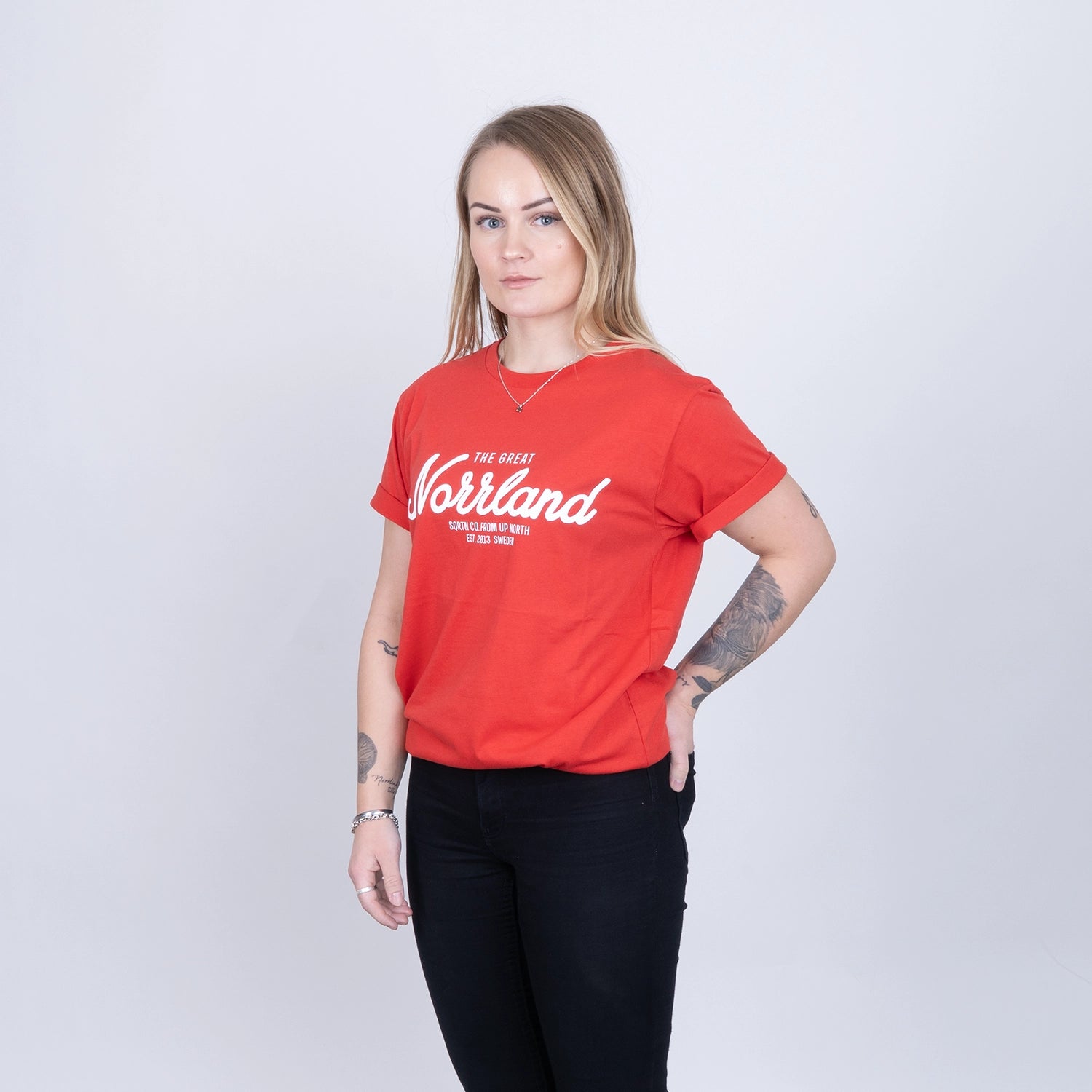 GREAT NORRLAND T-SHIRT - COBALT RED