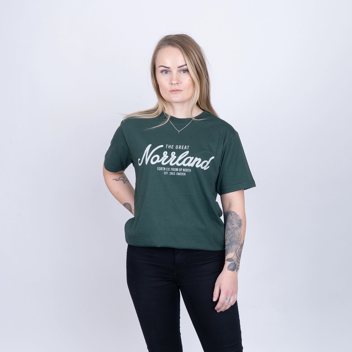 GREAT NORRLAND T-SHIRT - PINE GREEN