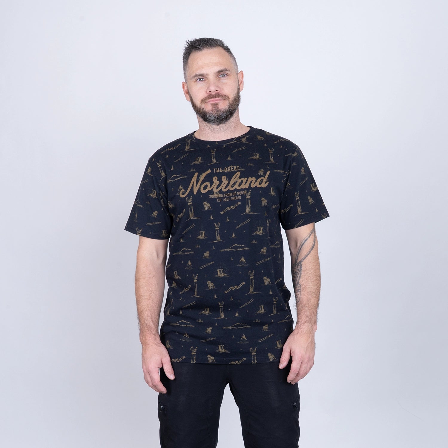 GREAT NORRLAND T-SHIRT - TEGSNÄS BLACK