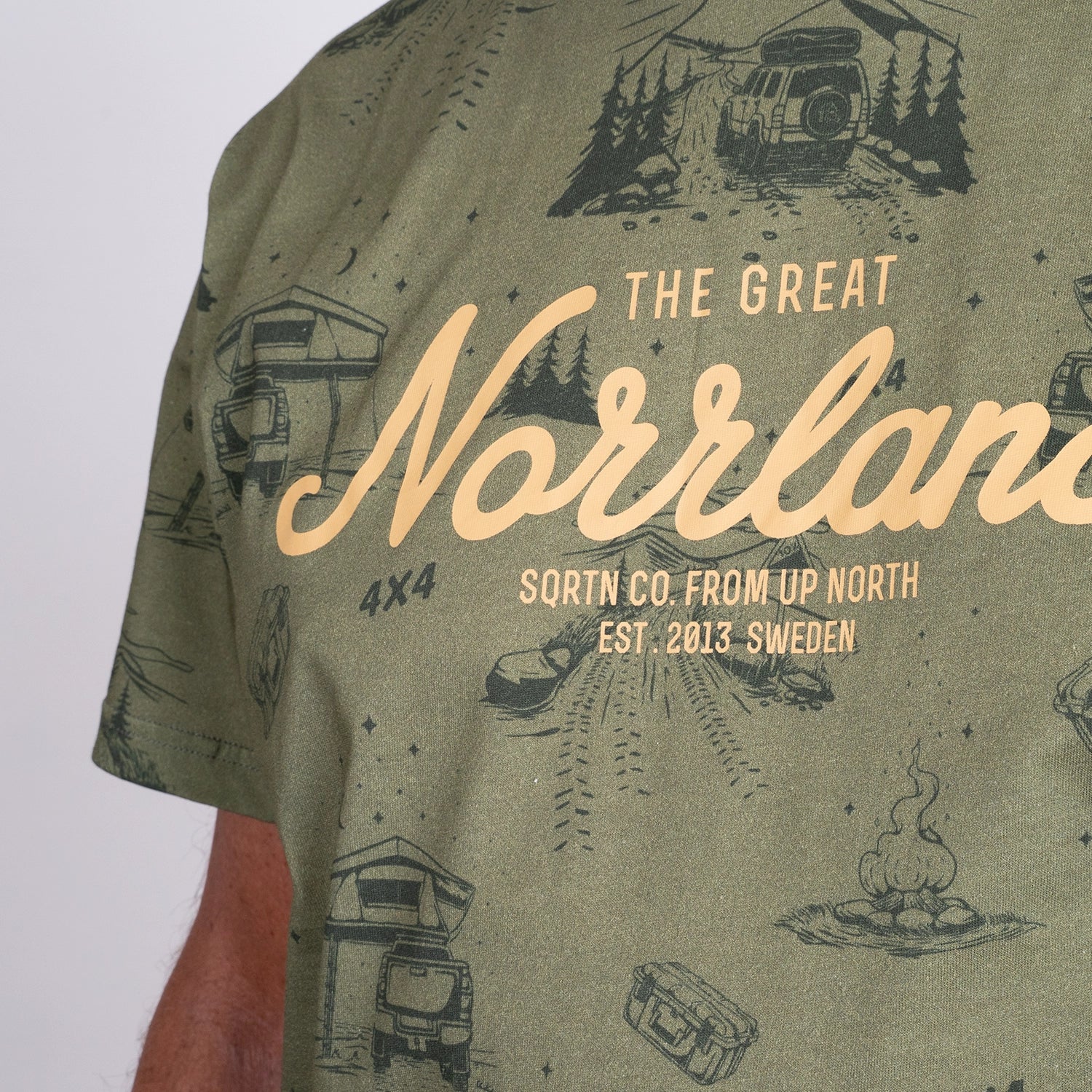 GREAT NORRLAND T-SHIRT - TKT OLIVE