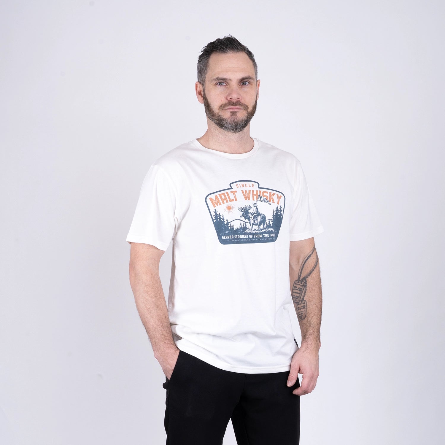 HCW COWBOY T-SHIRT - NATURAL COTTON