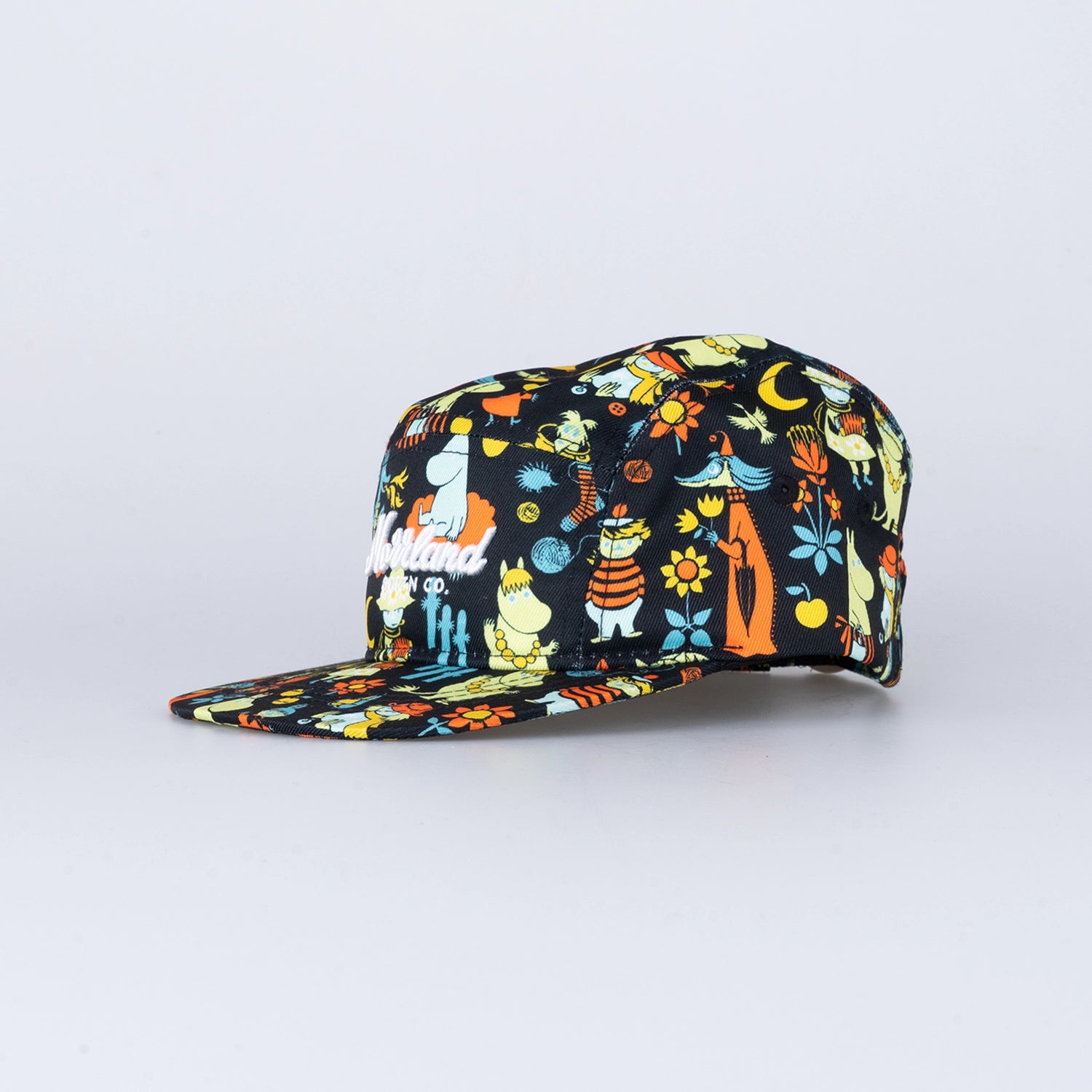 TGN SCRIPT KIDS 5-PANEL CAP - MOOMIN RETRO BLACK