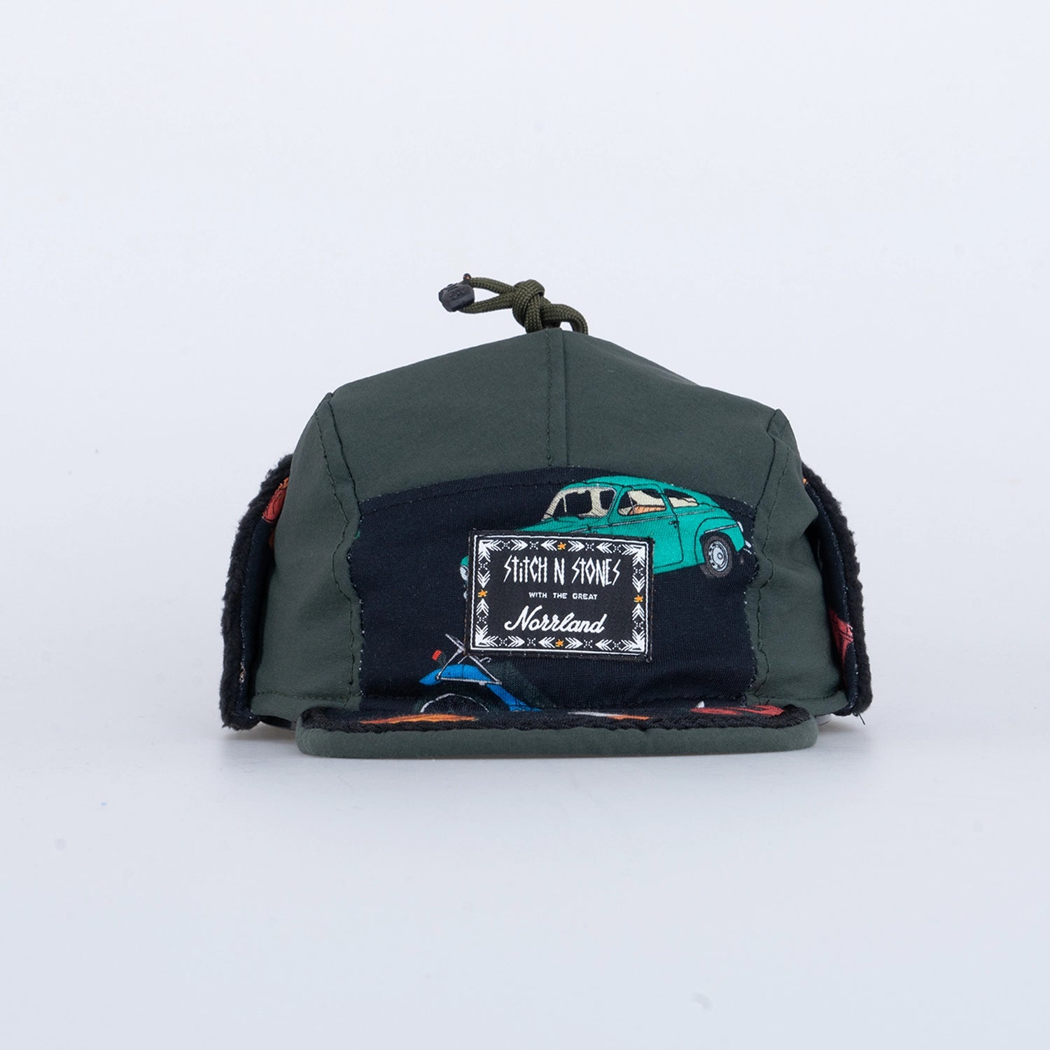 STITCH N STONES KIDS WINTER CAP - RETRO BLACK