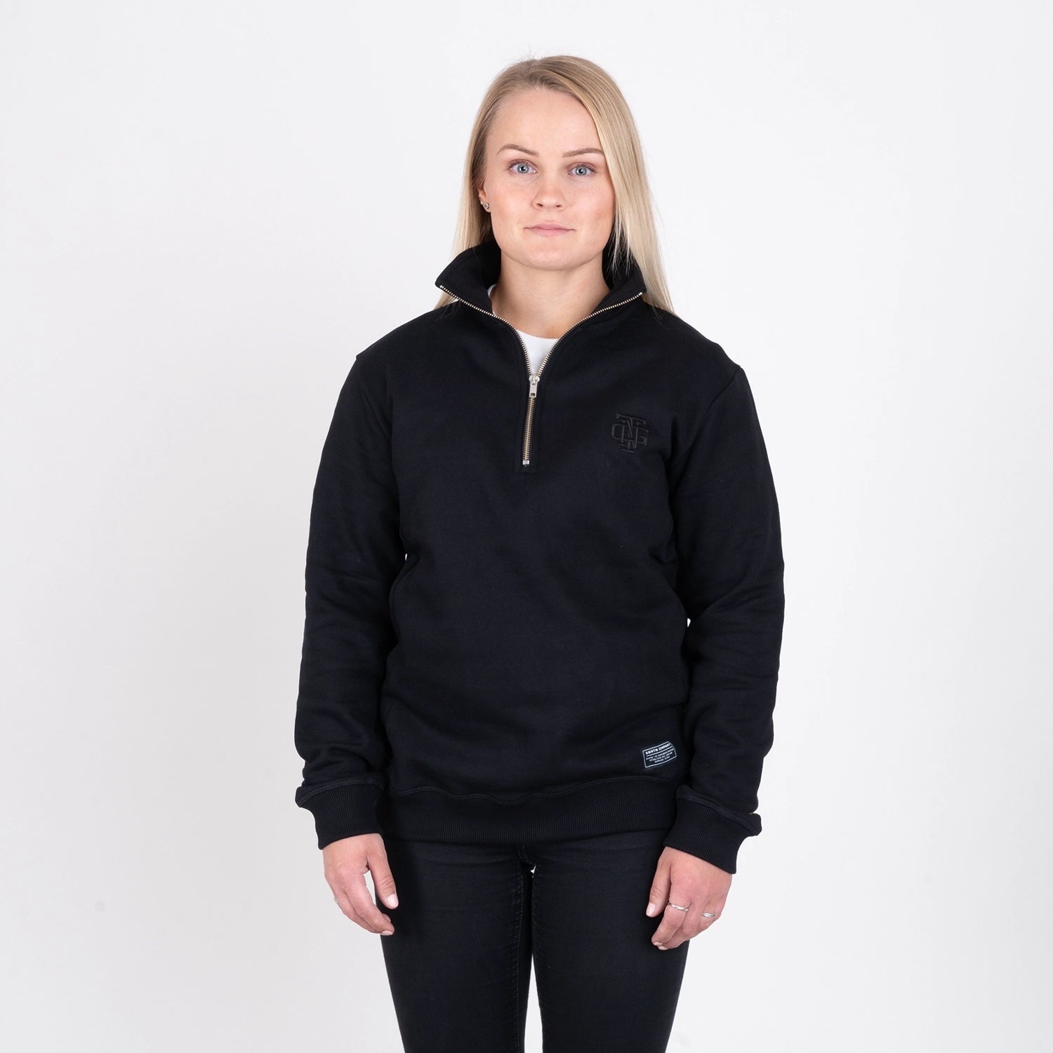 SYMBOL HALF-ZIP - BLACK