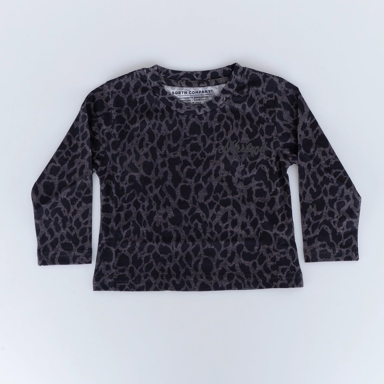 GREAT NORRLAND KIDS LONGSLEEVE - LYNX CHARCOAL