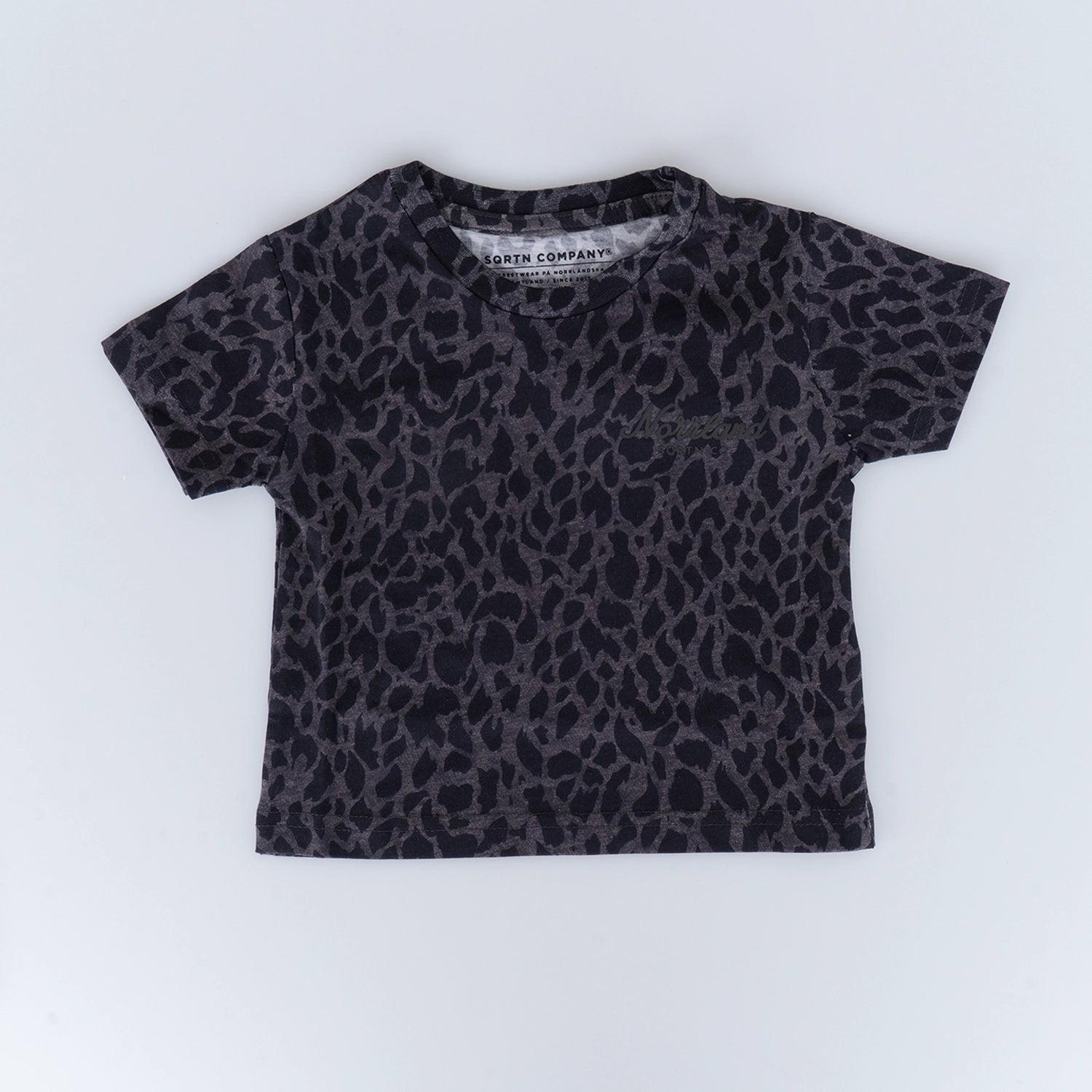 GREAT NORRLAND KIDS T-SHIRT - LYNX CHARCOAL