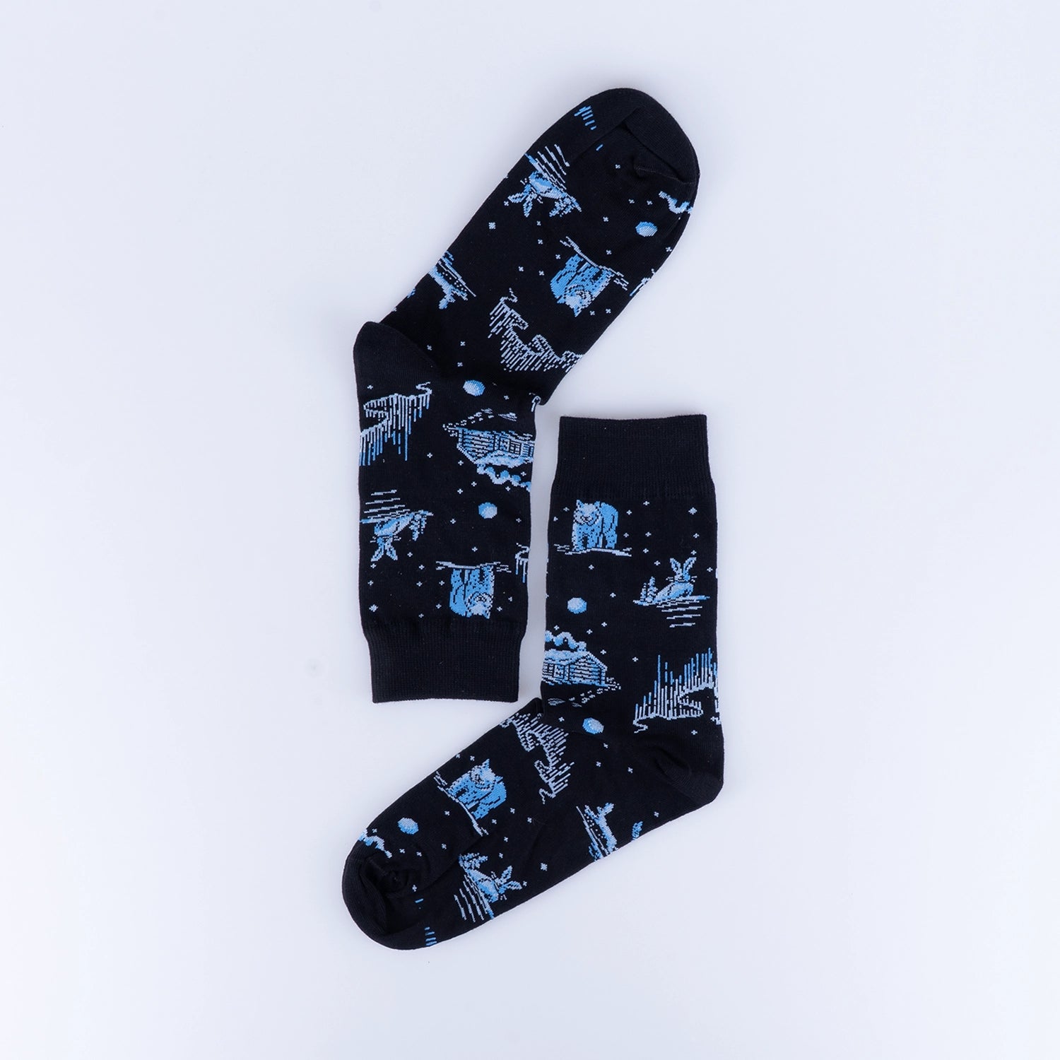 BOMULLSSTRUMPA - SHROOM BLACK