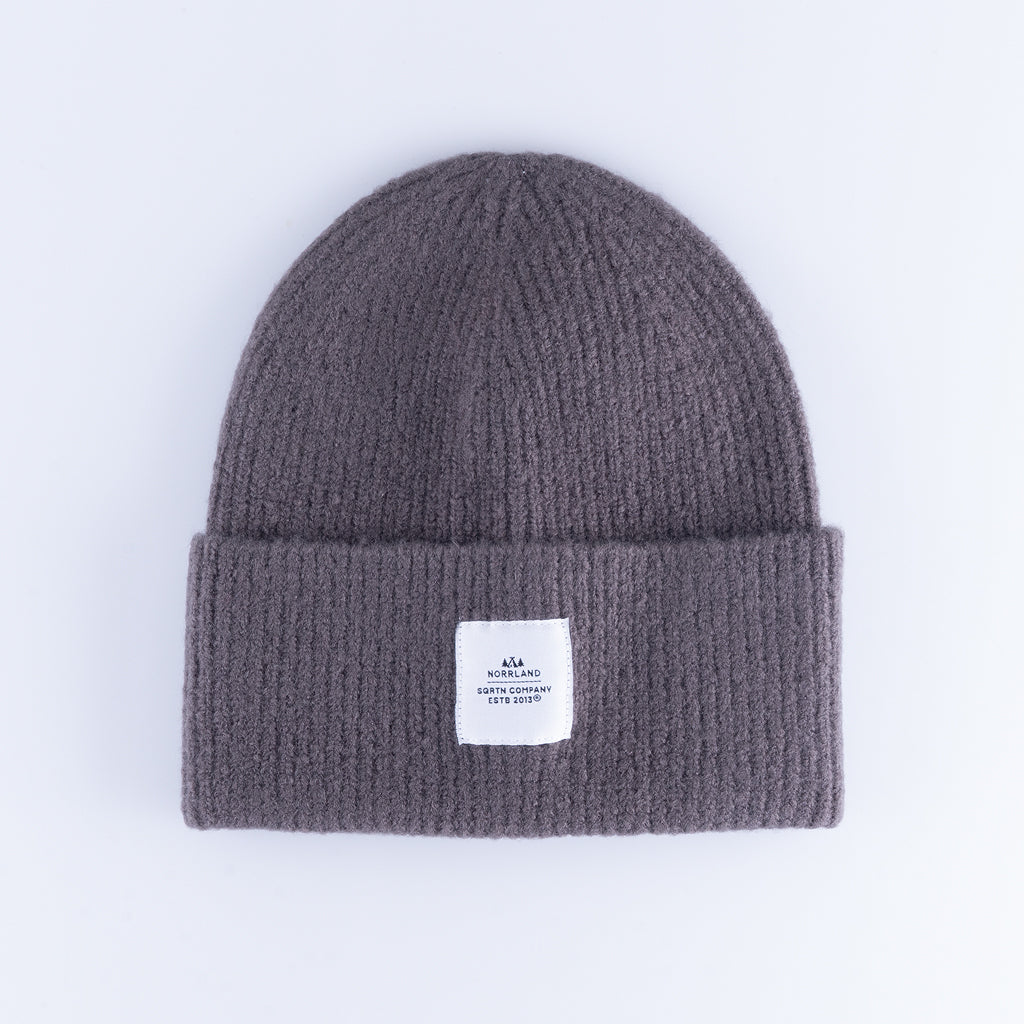 WOOD RAW BEANIE - CHARCOAL