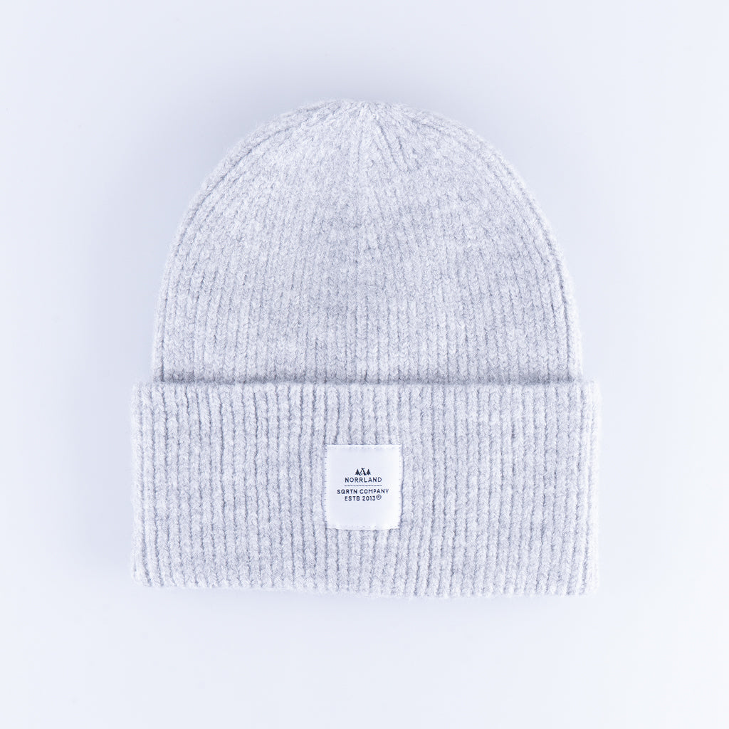 WOOD RAW BEANIE - GREY