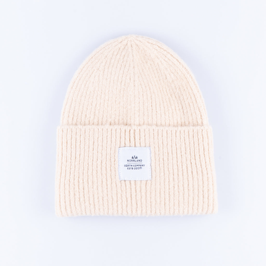 WOOD RAW BEANIE - SAND