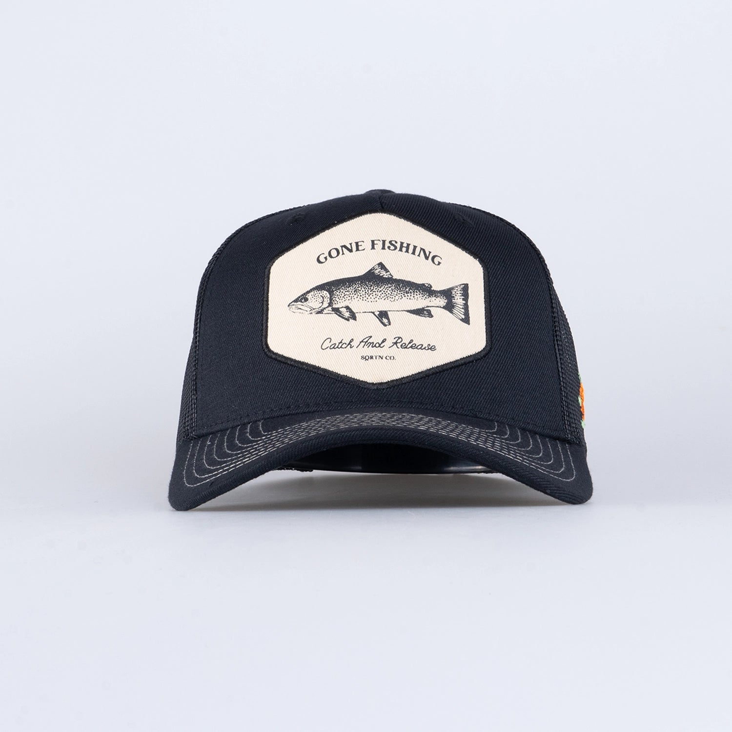 CATCH TRUCKER CAP - HOOKED BLACK