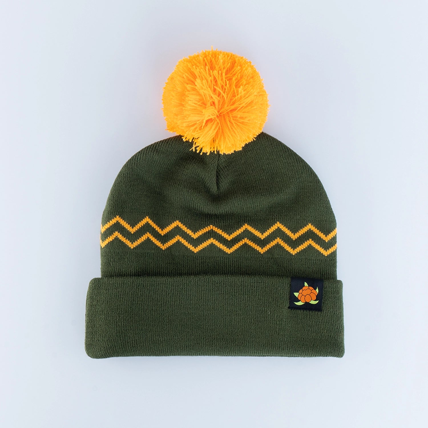CB POM POM BEANIE - OLIVE