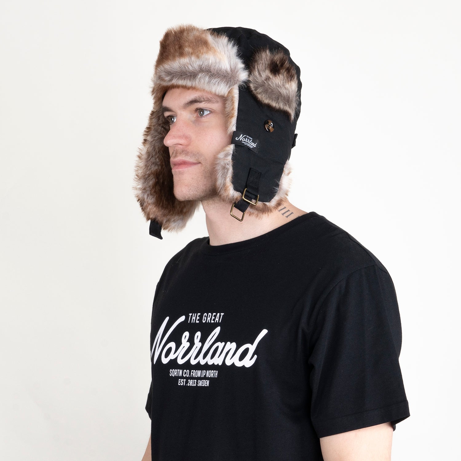 TGN FAUX FUR HAT - BLACK