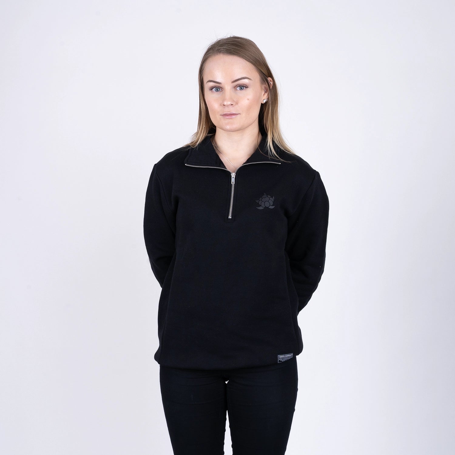 CB HALF-ZIP - BLACK
