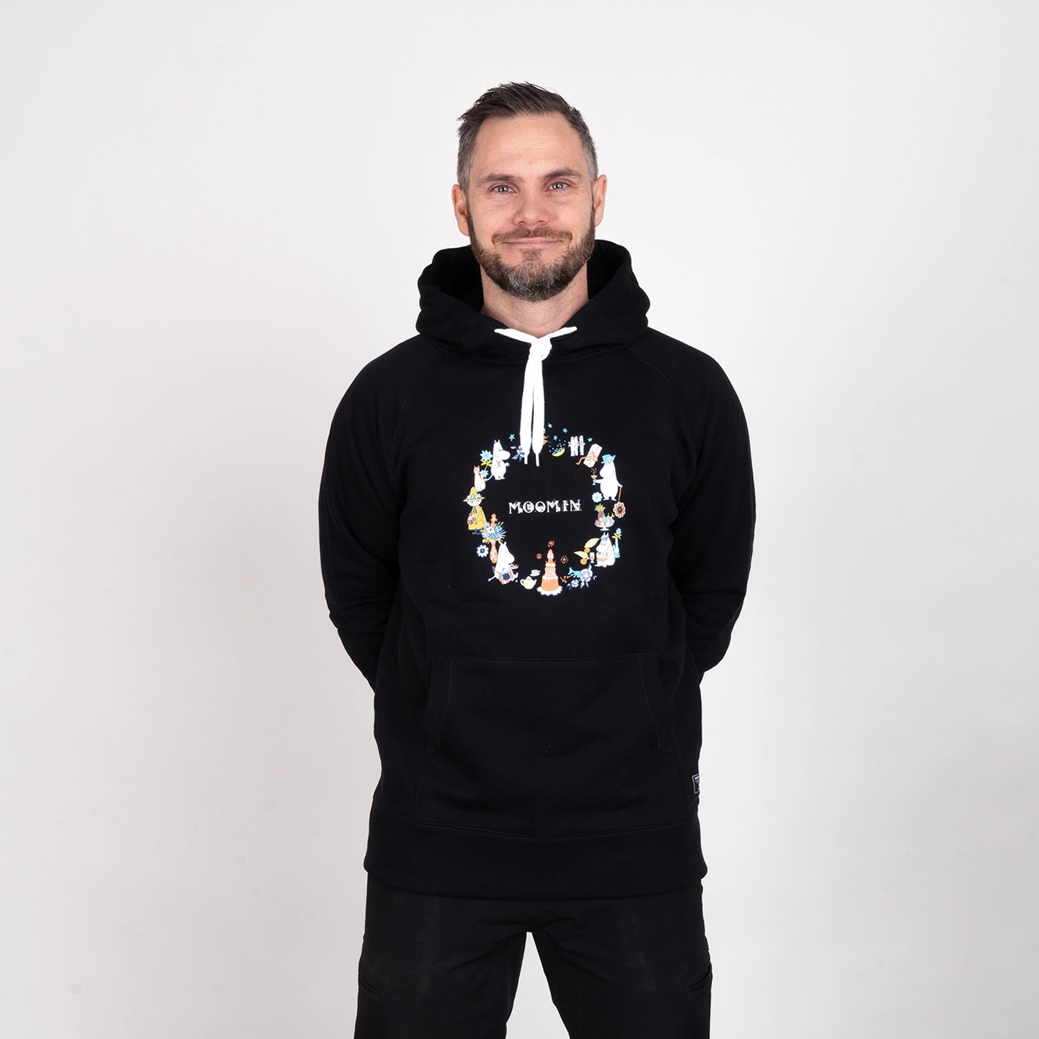 MOOMIN CIRCLE HOODIE - BLACK