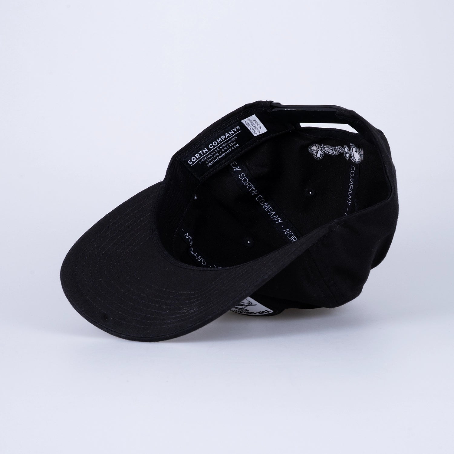 COLLAB 6-PANEL KEPS - BLACK