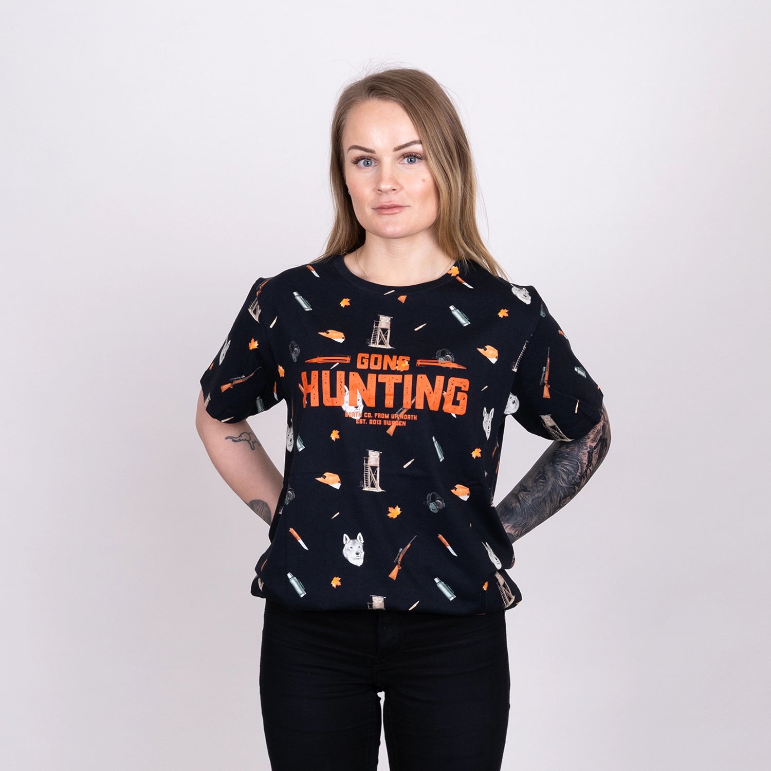 GONE HUNTING T-SHIRT - HUNTING BLACK