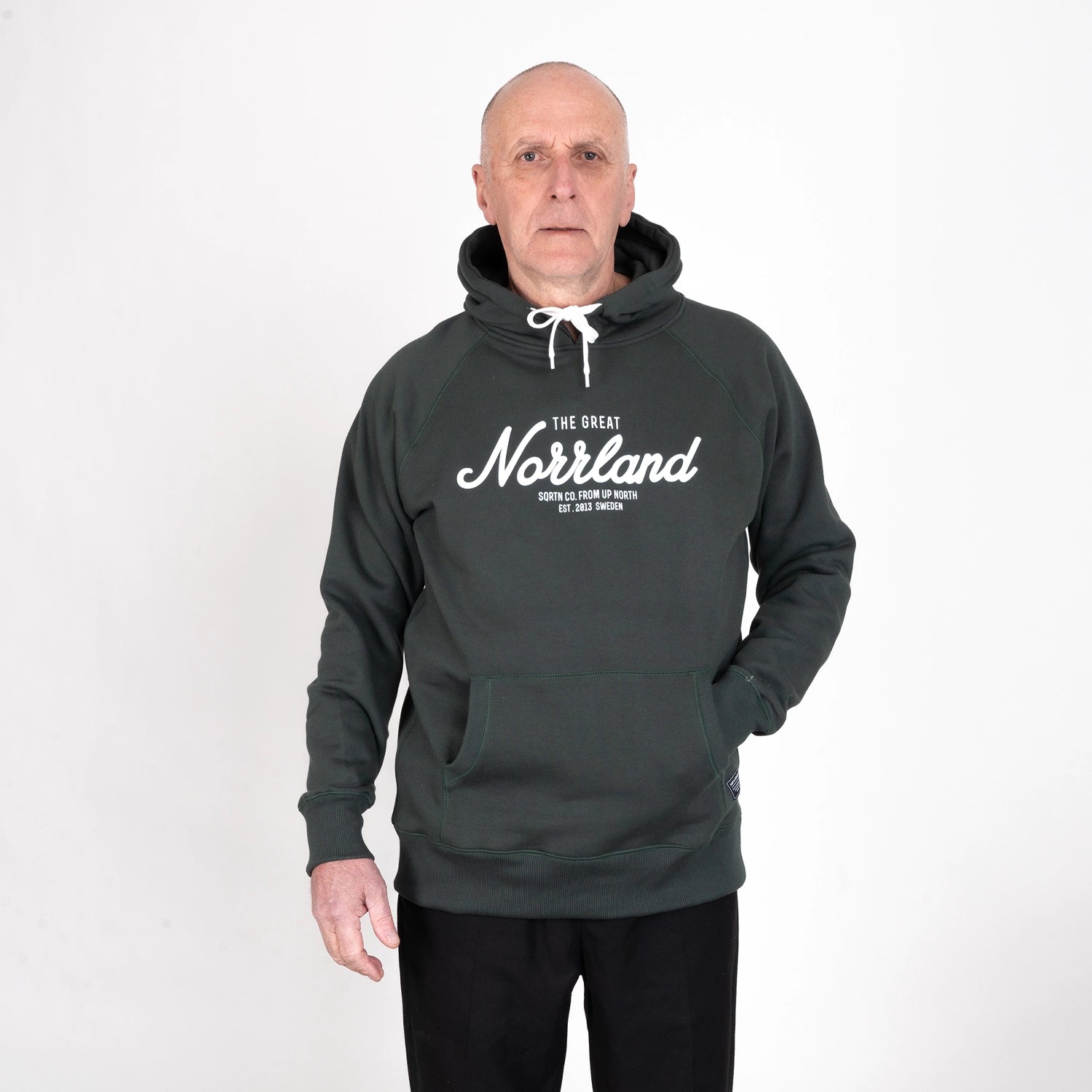 GREAT NORRLAND HOODIE - DARK OLIVE