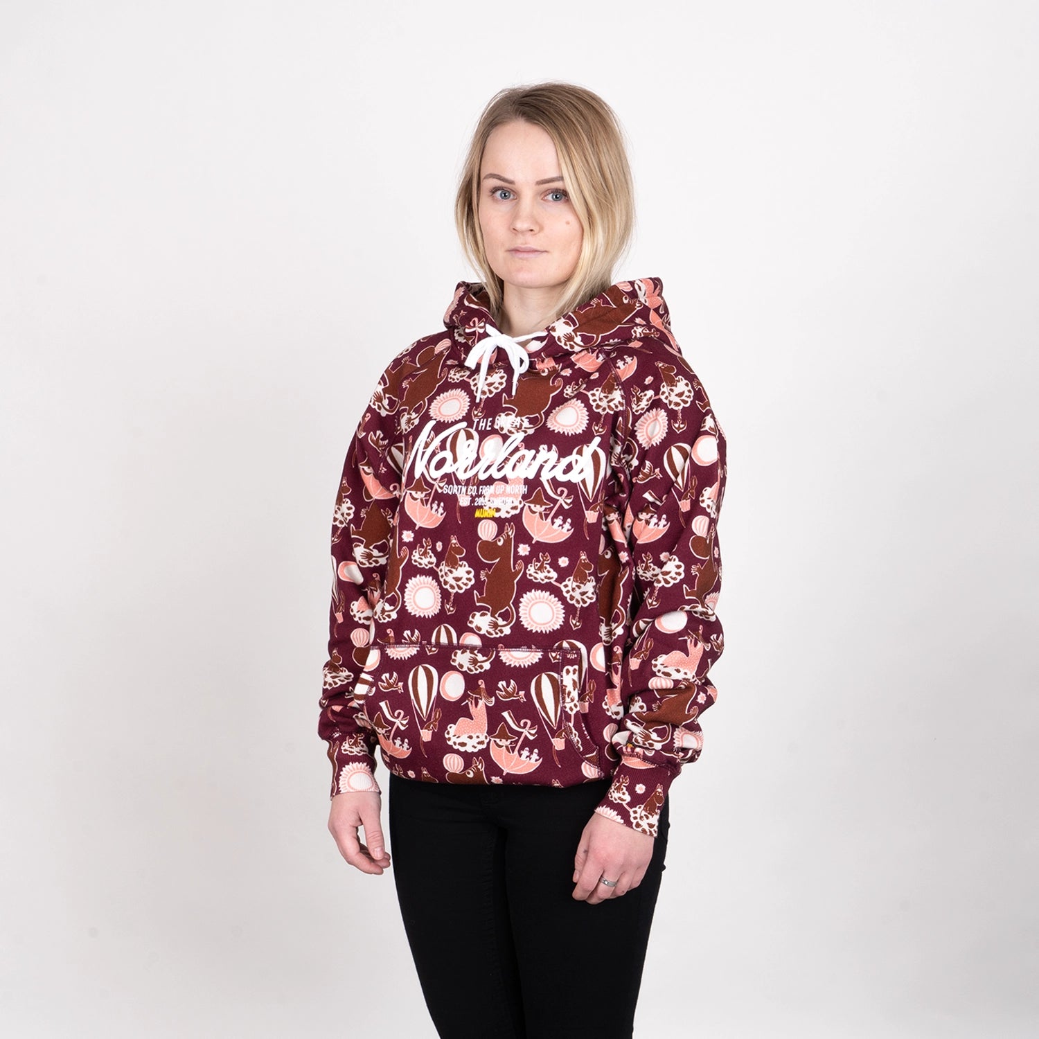 GREAT NORRLAND HOODIE - MOOMIN BURGUNDY