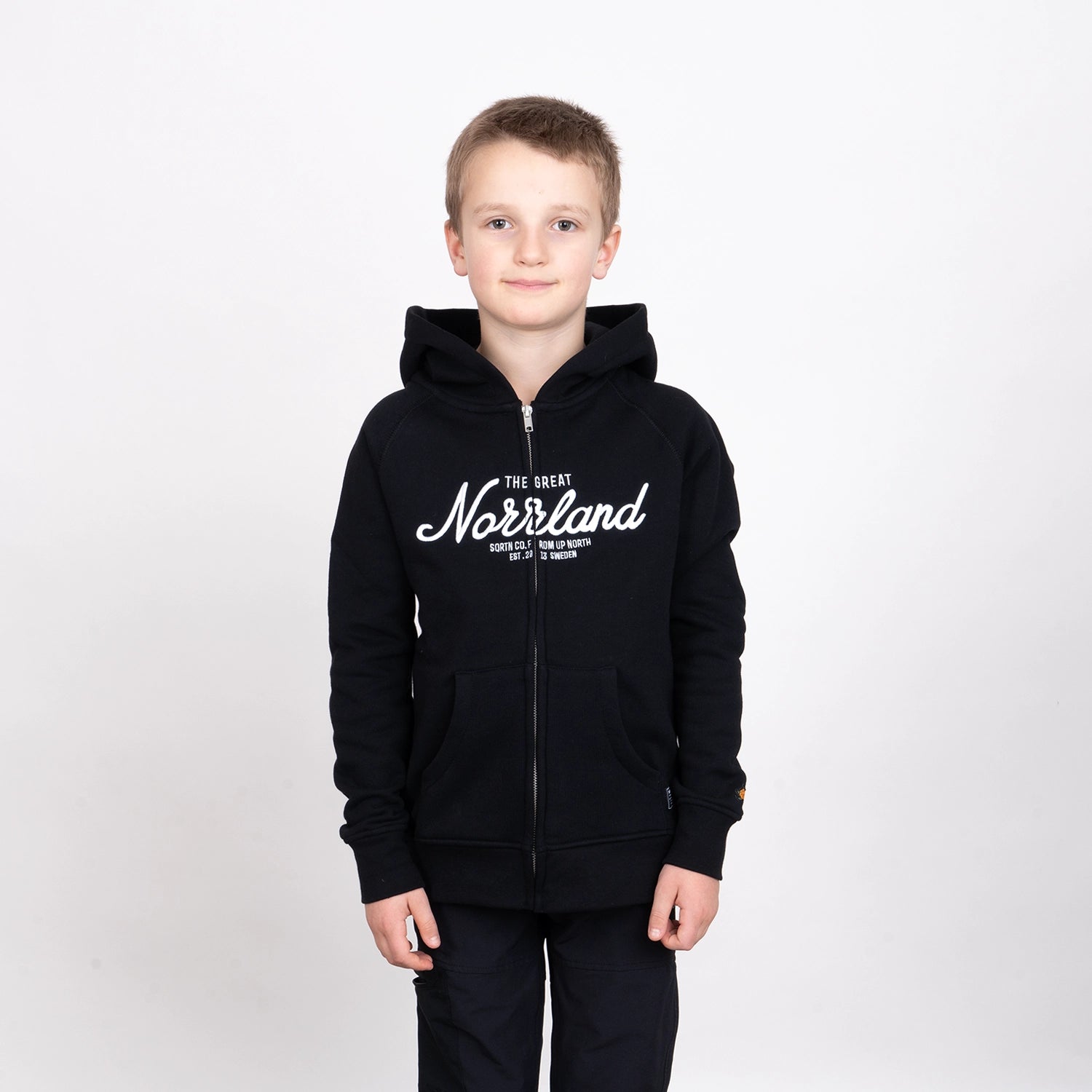 GREAT NORRLAND ZIPHOODIE - BLACK