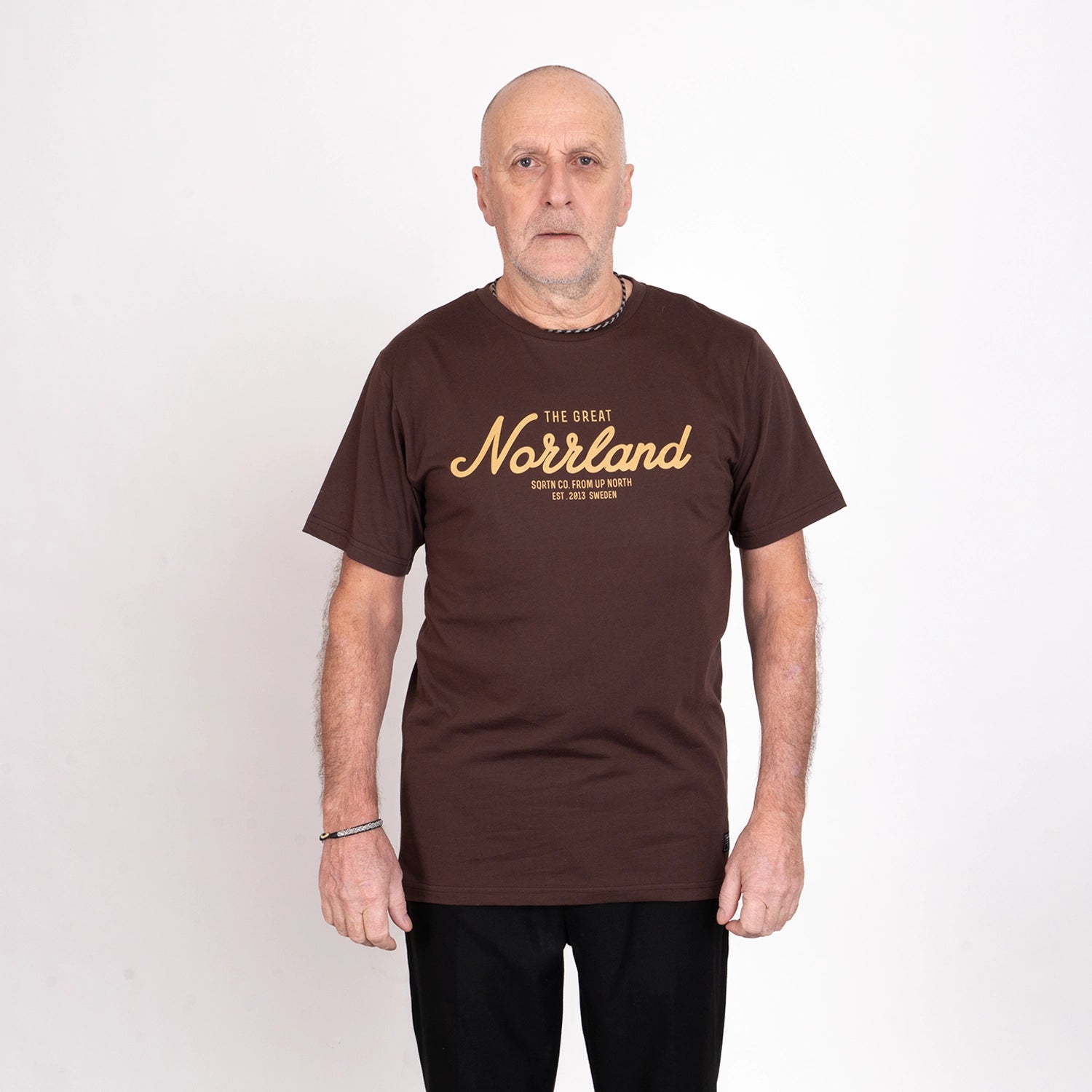 GREAT NORRLAND T-SHIRT - COFFEE BROWN