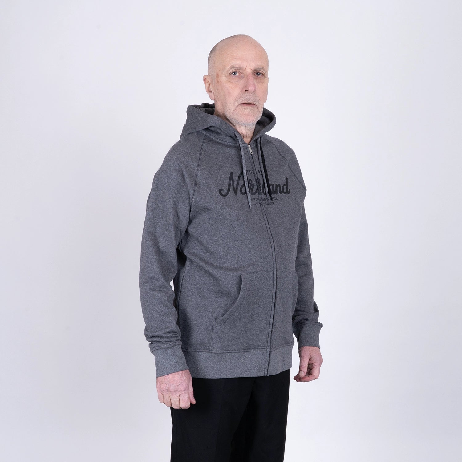 GREAT NORRLAND ZIPHOODIE - BLACK