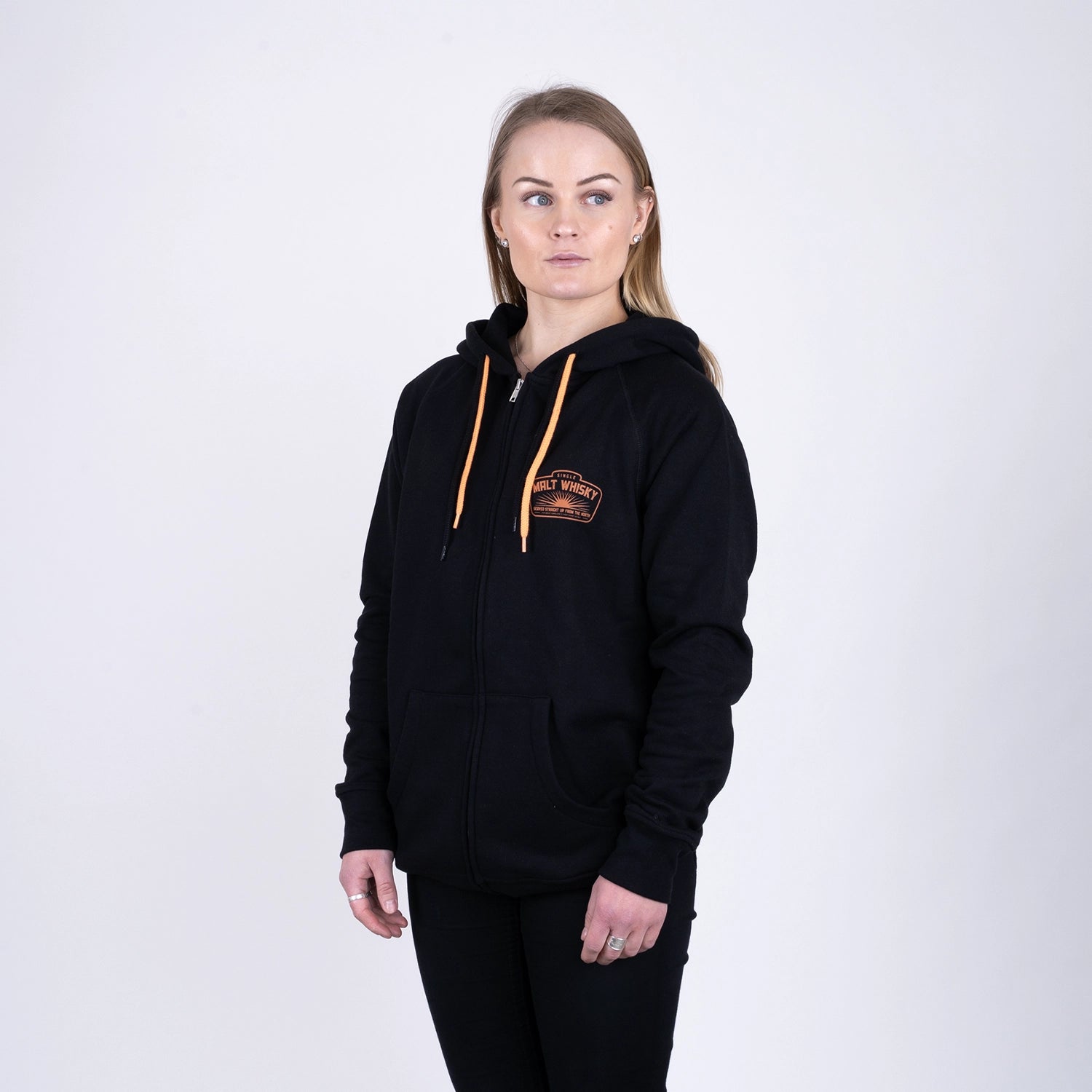 HCW MALT ZIPHOODIE - BLACK
