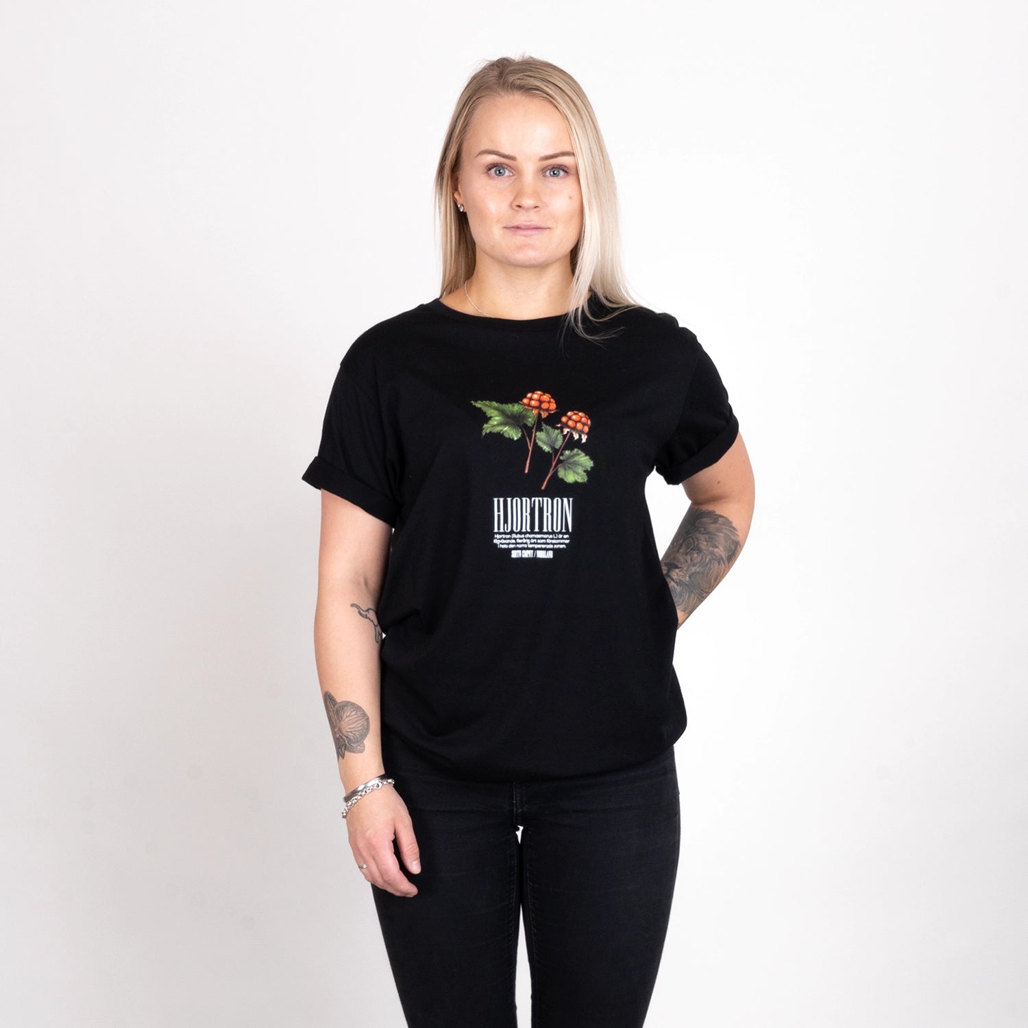 HJORTRON T-SHIRT - BLACK