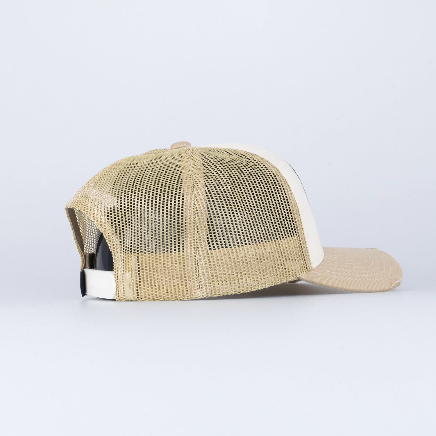 MOTOR TRUCKER CAP - HOOKED IVORY DISTRESSED