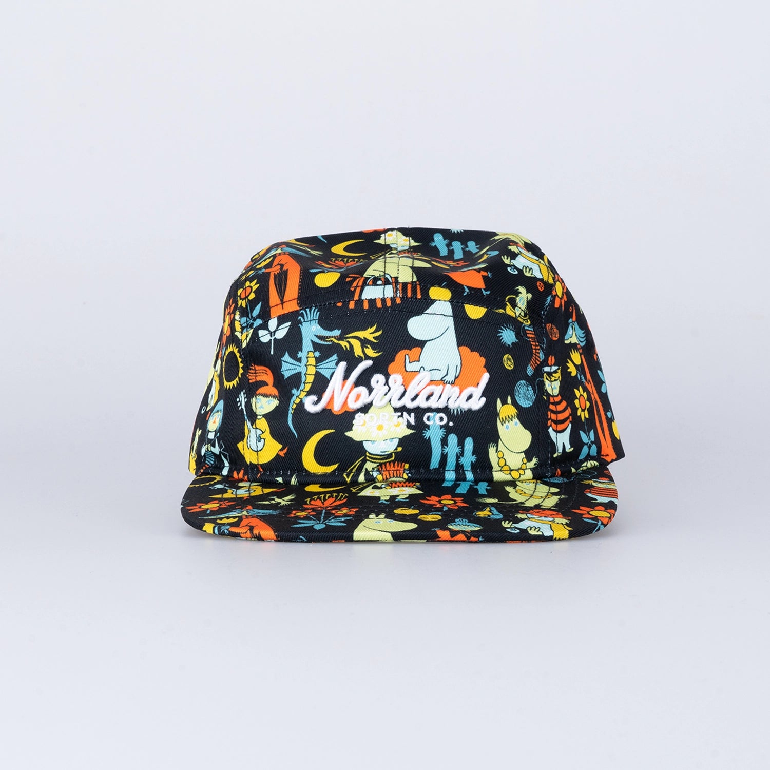 TGN SCRIPT KIDS 5-PANEL CAP - MOOMIN RETRO BLACK