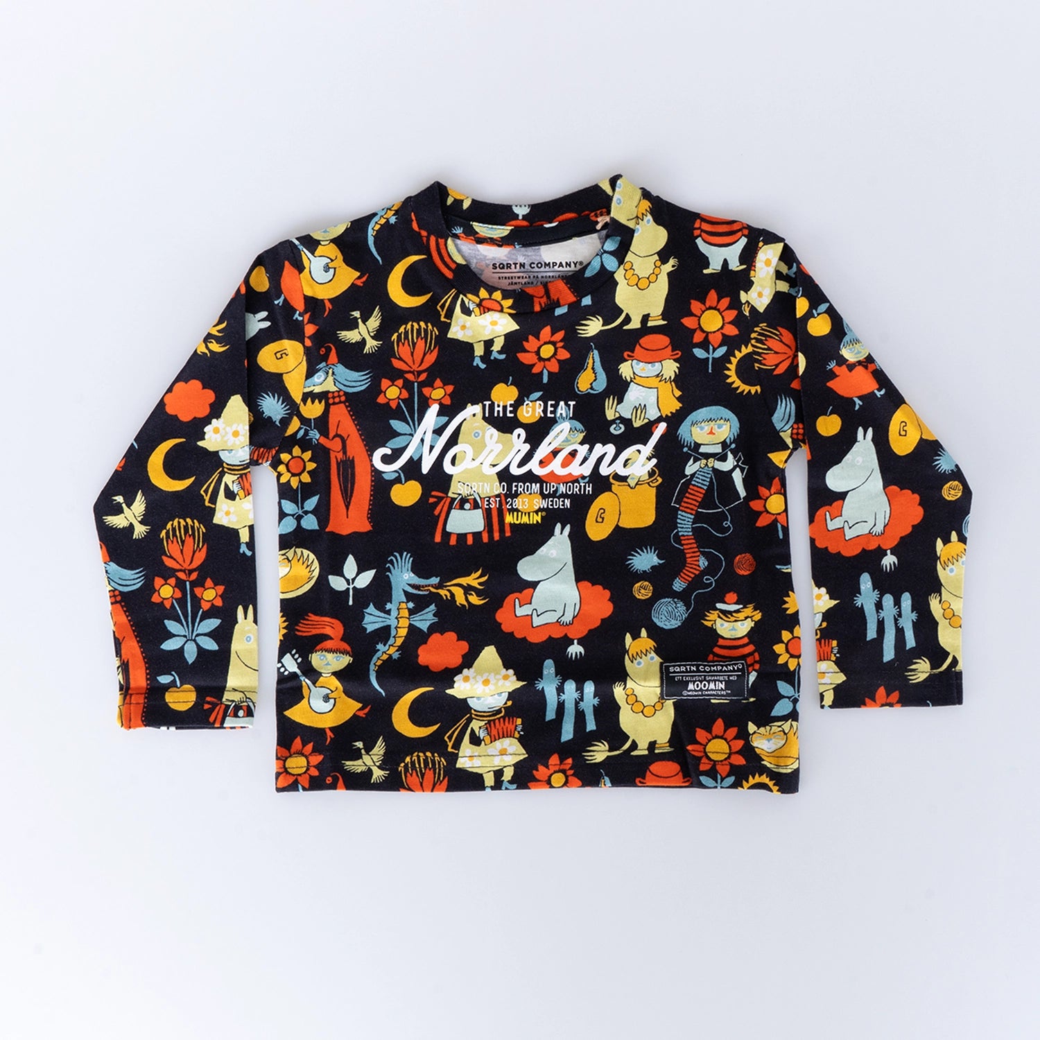 GREAT NORRLAND KIDS LONGSLEEVE - MUMIN BLACK