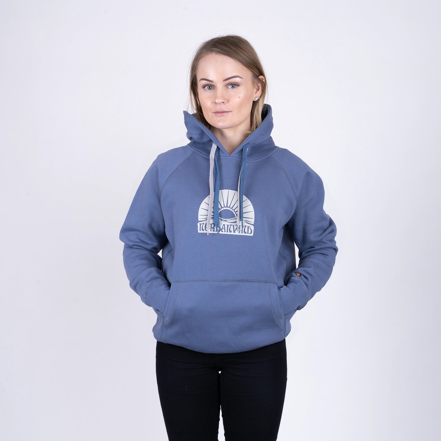 NORDAN EMBLEM HOODIE - INDIGO BLUE