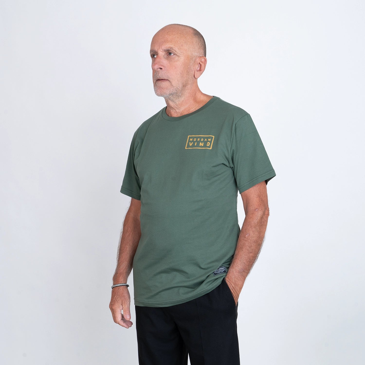 NORDANVIND T-SHIRT - STONE OLIVE