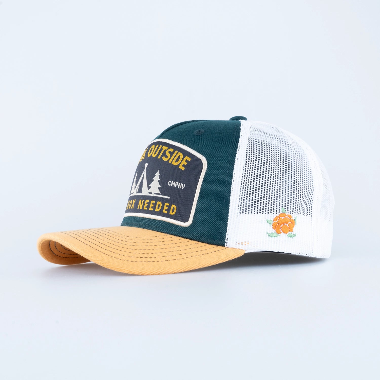OUTSIDE TRUCKER CAP - HOOKED OLIVE