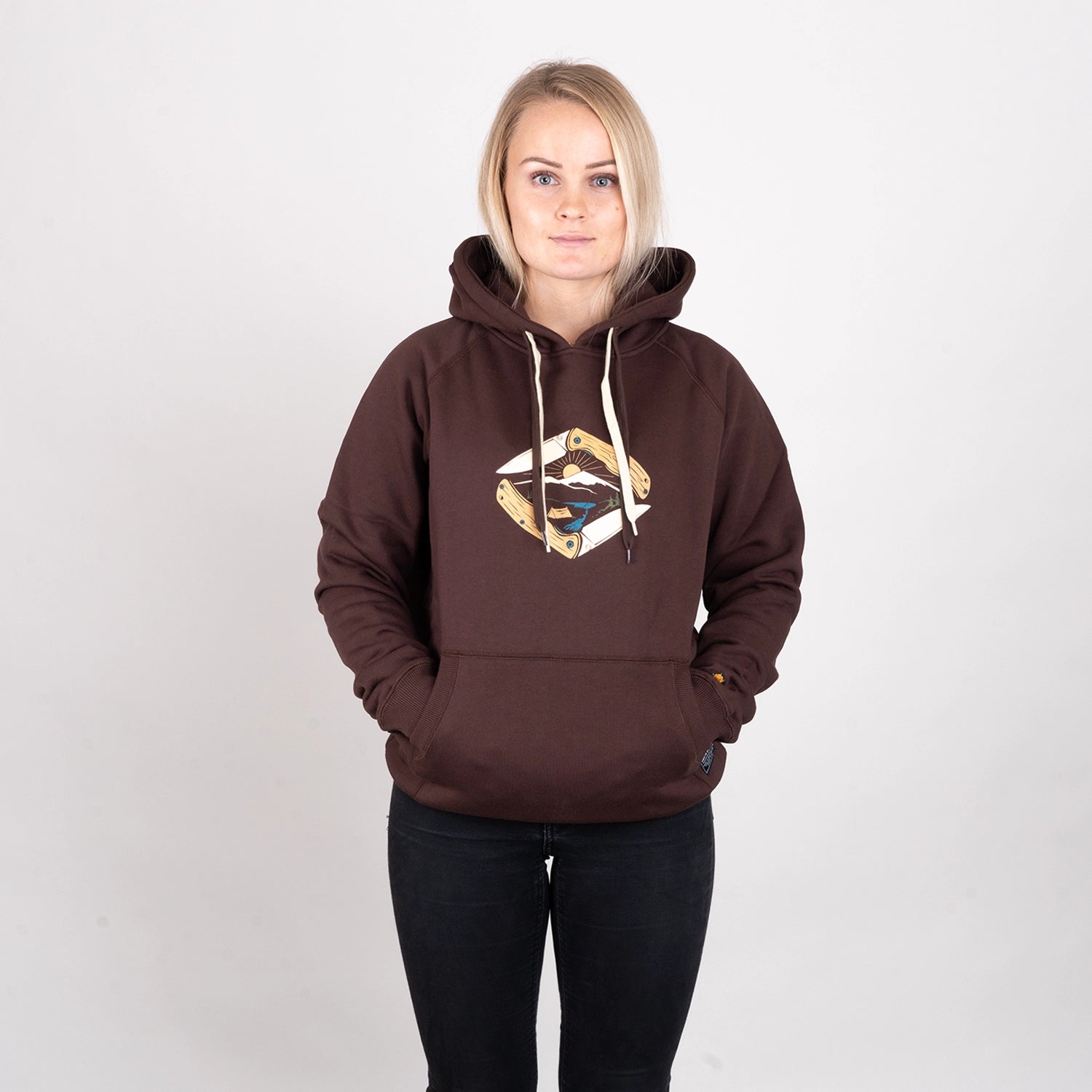 POCKET KNIFE HOODIE - COFFEE BROWN