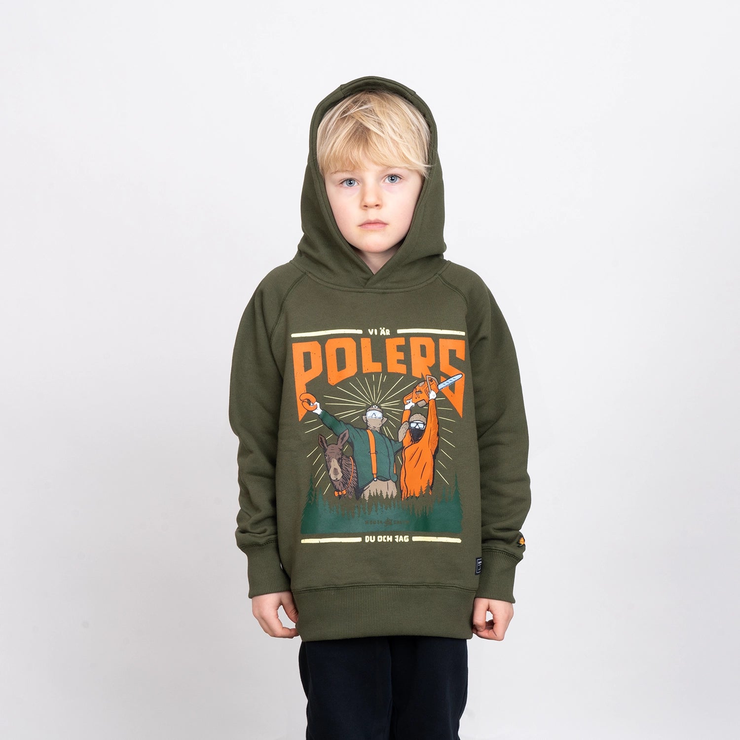 POLERS JR HOODIE - HOOJA GREEN