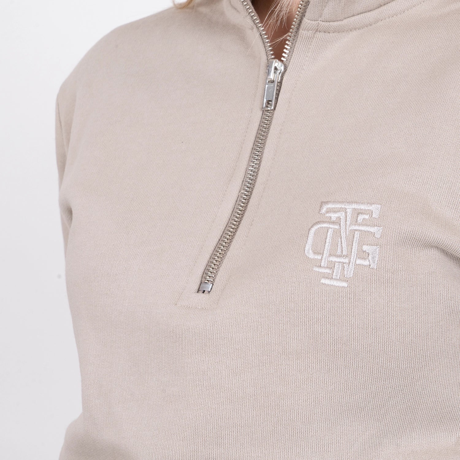SYMBOL HALF-ZIP - SAND