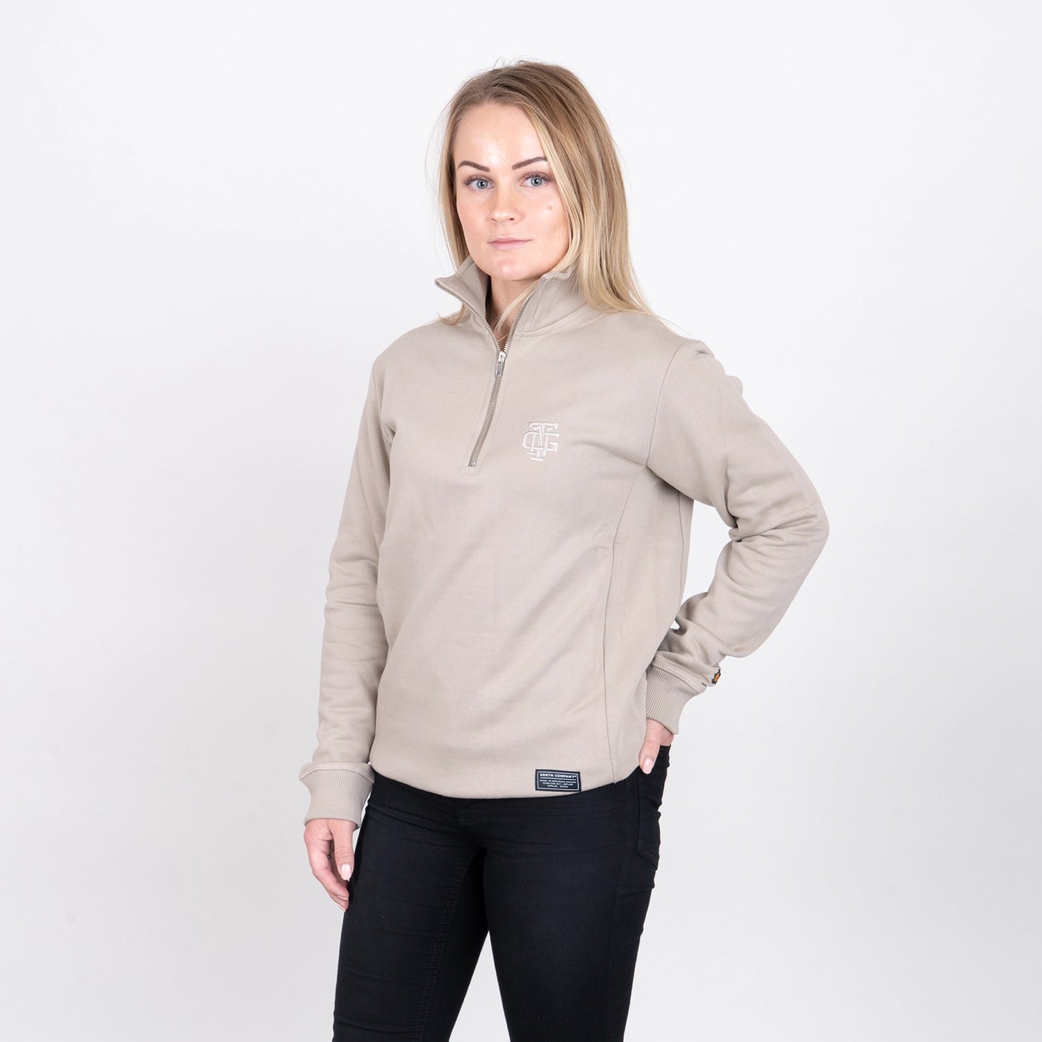 SYMBOL HALF-ZIP - SAND
